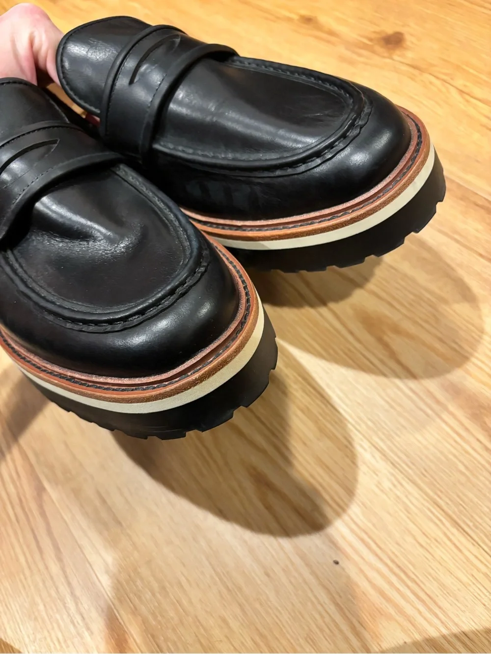 Saturdays NYC Idris Leather Chunky Penny Loafers Men’s Size 11